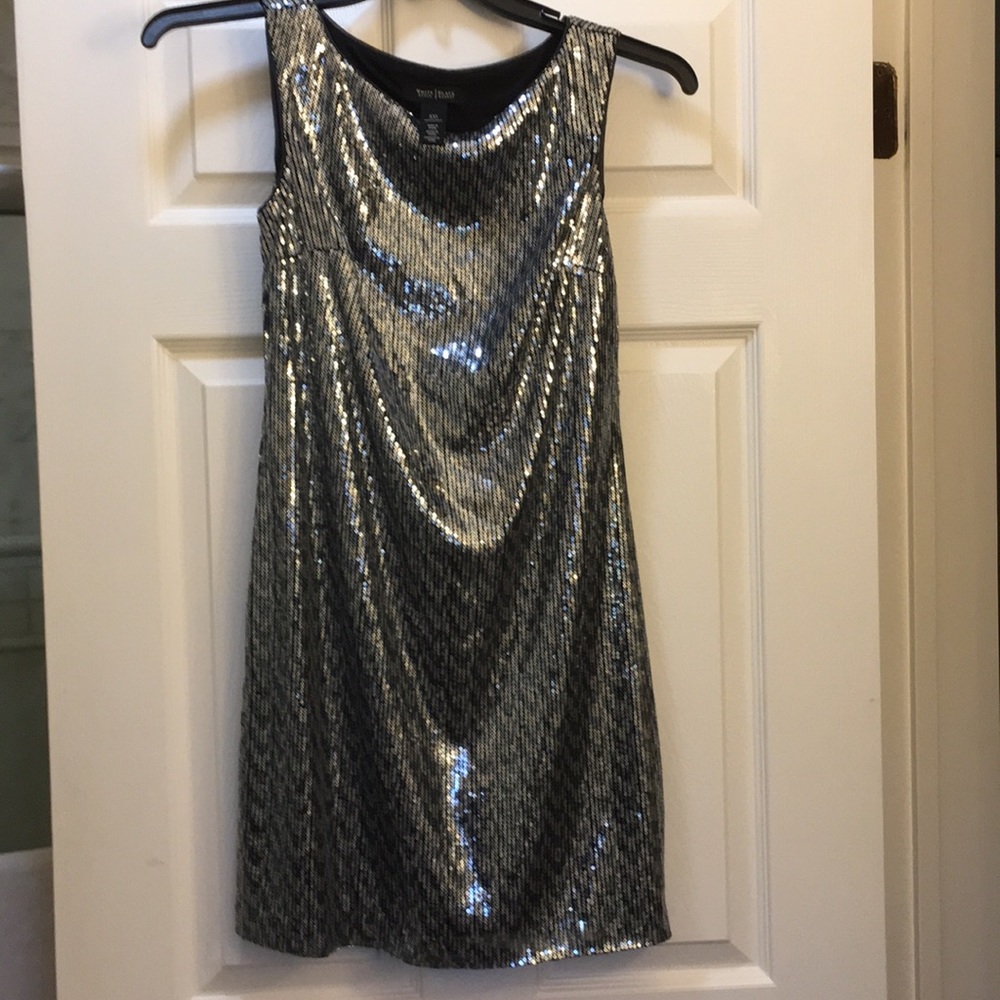 White house black market sequin cocktail dress